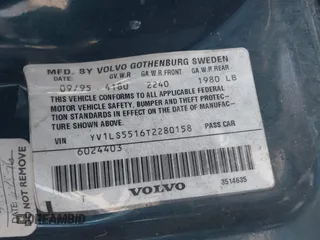 1996 Volvo 850 с VIN YV1LS5516T2280158, выставлен на аукционе IAAI как лот 41927862 с пробегом 278 922 миль миль и . История ставок и продаж доступна на DreamBid. Изображение 9.