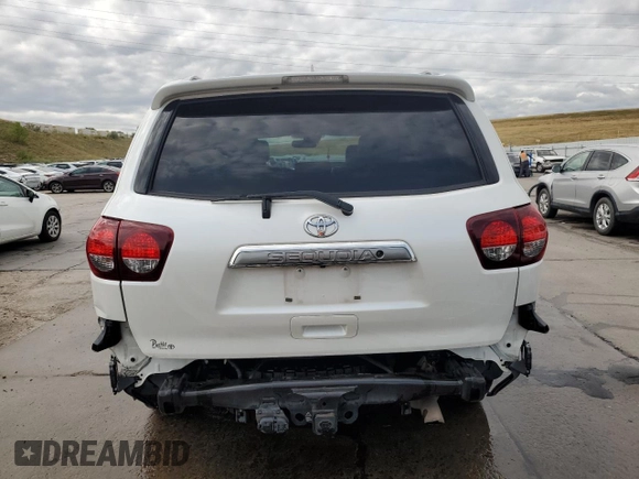 2018 Toyota Sequoia Platinum with VIN 5TDDY5G17JS159344, listed as a Copart auction lot 69950224 with 117,732 mi miles and Salvage Title. Bid and sale history available at carsss.com. Image 6.