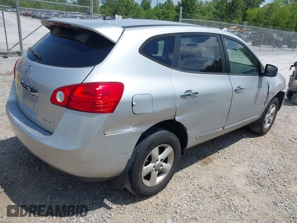 2013 Nissan Rogue S with VIN JN8AS5MTXDW023857, listed as a IAAI auction lot 42123229 with 209,145 mi miles and . Bid and sale history available at DreamBid. Image 4.