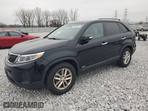 2014 Kia Sorento LX with VIN 5XYKTDA76EG544247, listed as a Copart auction lot 83496334 with 141,206 mi miles and Clean Title. Bid and sale history available at carsss.com. Image 1.