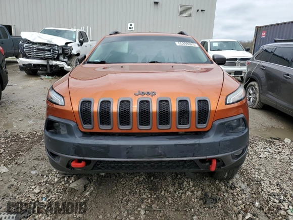 2016 Jeep Cherokee Trailhawk z VIN 1C4PJMBS6GW134052, wystawiony jako Copart lot #55398625 z przebiegiem 158 742 mil mil oraz Nie do naprawy • Non repairable. Historia ofert i sprzedaży dostępna na DreamBid. Obrazek 5.