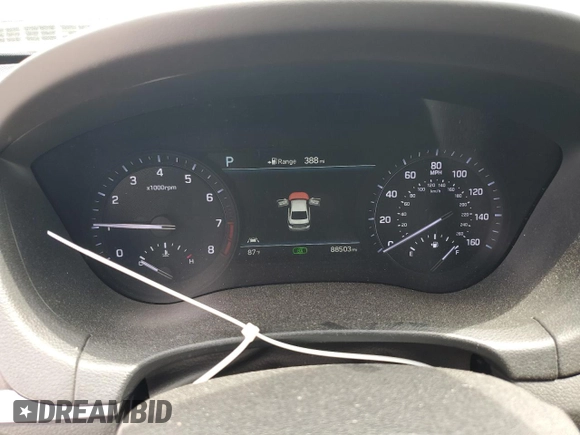 2018 Genesis G80 3.8L with VIN KMHGN4JE4JU268346, listed as a Copart auction lot 54949555 with 88,503 mi miles and Salvage title. Bid and sale history available at DreamBid. Image 9.