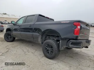 2021 Chevrolet Silverado 1500 Custom Trail Boss with VIN 1GCPYCEF5MZ296592, listed as a Copart auction lot 50968655 with 60,010 mi miles and Salvage Title. Bid and sale history available at DreamBid. Image 2.