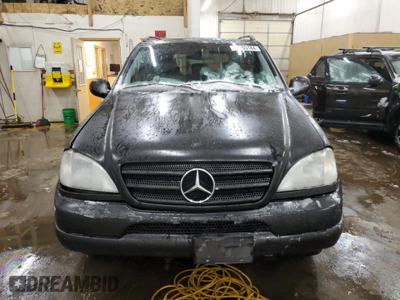 1999 Mercedes-Benz M-Class with VIN 4JGAB54E3XA101177, listed as a Copart auction lot 78703184 with 236,957 mi miles and Salvage Title. Bid and sale history available at carsss.com. Image 5.