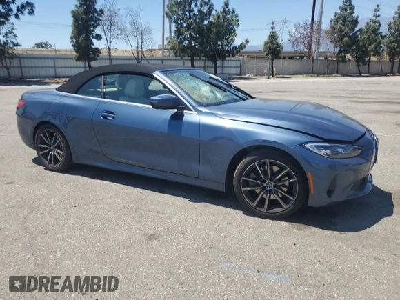 2024 BMW 4 Series 430i z VIN WBA23AT05RCP03975, wystawiony jako Copart lot #56381405 z przebiegiem Nie podano mil oraz Szkoda całkowita • Salvage title. Historia ofert i sprzedaży dostępna na DreamBid. Obrazek 4.