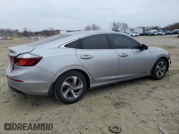 2019 Honda Insight EX with VIN 19XZE4F55KE018247, listed as a Copart auction lot 49000725 with 74,224 mi miles and Salvage Title. Bid and sale history available at carsss.com. Image 3.