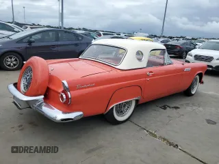 1956 Ford Thunderbird with VIN P6GH329799, listed as a Copart auction lot 74238794 with 75,811 mi miles and Salvage Title. Bid and sale history available at DreamBid. Image 3.