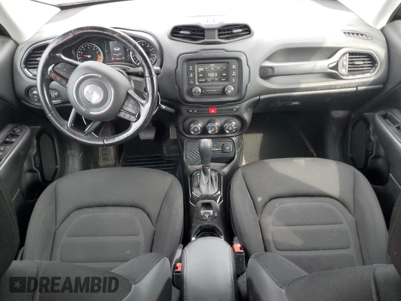 2017 Jeep Renegade Latitude with VIN ZACCJABBXHPF27614, listed as a Copart auction lot 59770505 with 95,981 mi miles and Salvage title. Bid and sale history available at DreamBid. Image 8.