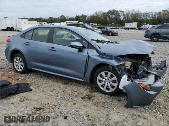 2022 Toyota Corolla LE with VIN JTDEPMAE0NJ190659, listed as a Copart auction lot 80518164 with 52,440 mi miles and Salvage Title. Bid and sale history available at carsss.com. Image 4.