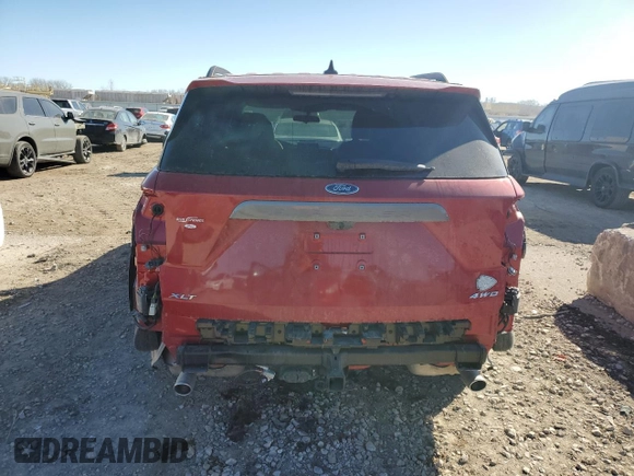 2024 Ford Explorer XLT with VIN 1FMSK8DH7RGA42621, listed as a Copart auction lot 47085265 with 7,171 mi miles and Salvage Title. Bid and sale history available at carsss.com. Image 6.