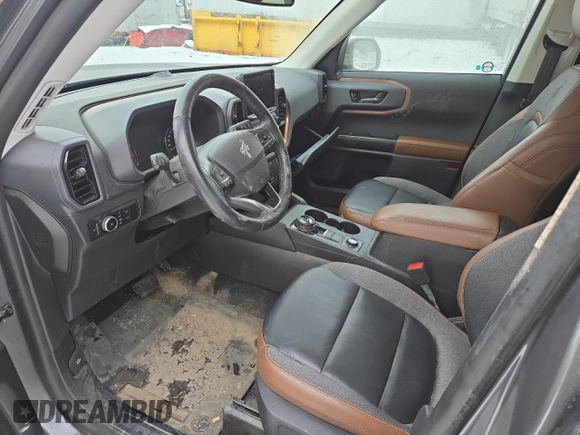 2023 Ford Bronco Sport Outer Banks with VIN 3FMCR9C66PRD56319, listed as a Copart auction lot 80114364 with 20,561 mi miles and Non repairable. Bid and sale history available at DreamBid. Image 7.