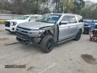 2024 Ford Expedition Max XLT with VIN 1FMJK1H82REA04559, listed as a Copart auction lot 49275045 with 25,641 mi miles and Salvage Title. Bid and sale history available at DreamBid. Image 1.