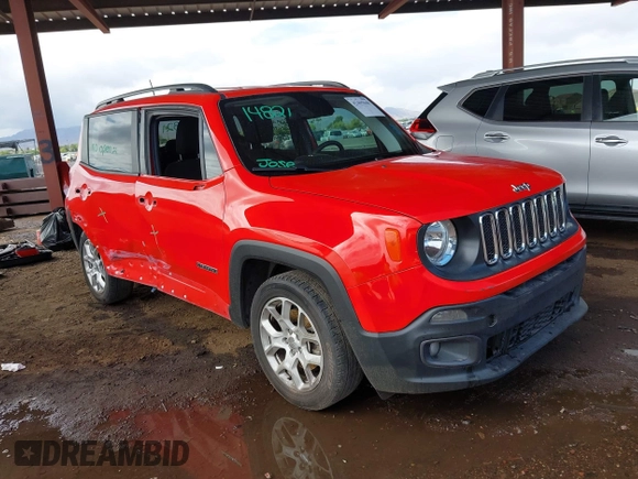 2018 Jeep Renegade Latitude z VIN ZACCJABB8JPJ64054, wystawiony jako IAAI lot #42405048 z przebiegiem 84 708 mil mil oraz . Historia ofert i sprzedaży dostępna na DreamBid. Obrazek 1.
