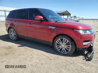 2017 Land Rover Range Rover Sport HSE with VIN SALWR2FV9HA677335, listed as a Copart auction lot 55088705 with 124,453 mi miles and Salvage Title. Bid and sale history available at carsss.com. Image 4.