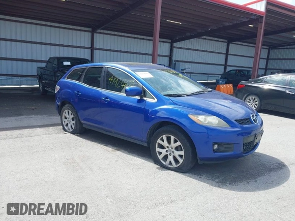 2007 Mazda CX-7 Sport with VIN JM3ER293370157768, listed as a IAAI auction lot 41924682 with 123,391 mi miles. Bid and sale history available at carsss.com. Image 1.