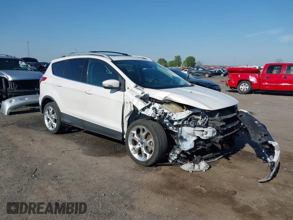 2013 Ford Escape Titanium with VIN 1FMCU0J97DUA70393, listed as a IAAI auction lot 41974106 with 73,548 mi miles and . Bid and sale history available at carsss.com. Image 1.