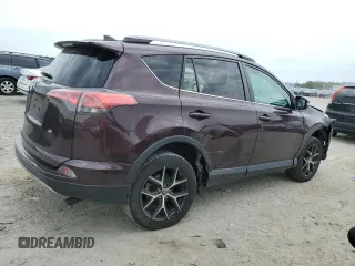 2018 Toyota RAV4 SE with VIN 2T3NFREV8JW444933, listed as a Copart auction lot 55832085 with 75,445 mi miles and Salvage title. Bid and sale history available at DreamBid. Image 3.