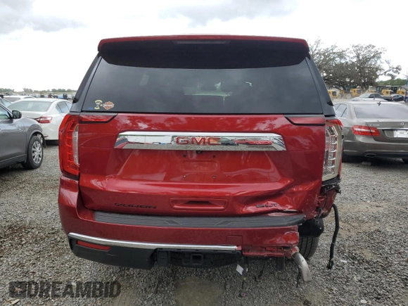2023 GMC Yukon SLT with VIN 1GKS2BKD5PR410284, listed as a Copart auction lot 49705495 with 7,045 mi miles and Salvage Title. Bid and sale history available at carsss.com. Image 6.