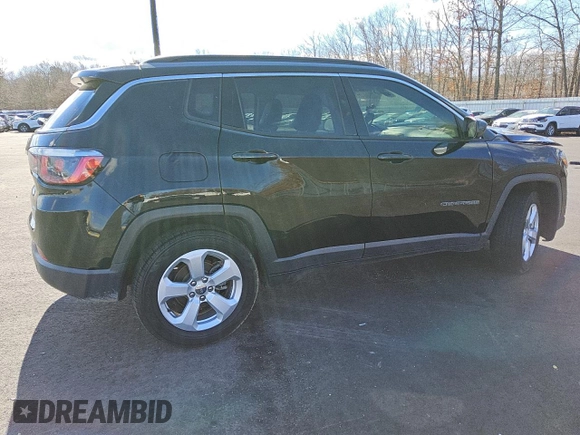 2020 Jeep Compass Latitude with VIN 3C4NJCBB9LT199009, listed as a Copart auction lot 43608995 with 77,107 mi miles and Clean Title. Bid and sale history available at carsss.com. Image 3.