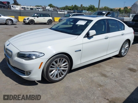 2011 BMW 5 Series 550i with VIN WBAFR9C59BC617438, listed as a IAAI auction lot 42619509 with 107,078 mi miles and . Bid and sale history available at DreamBid. Image 2.