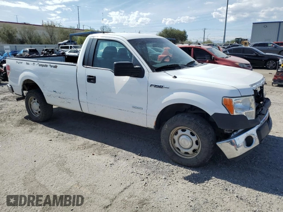 2014 Ford F-150 XL with VIN 1FTNF1ET7EKD39895, listed as a Copart auction lot 73953064 with 271,226 mi miles and Salvage title. Bid and sale history available at DreamBid. Image 4.