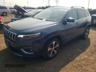 2020 Jeep Cherokee Limited with VIN 1C4PJLDX4LD596814, listed as a Copart auction lot 64524984 with 55,593 mi miles and Salvage title. Bid and sale history available at DreamBid. Image 1.
