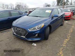 2019 Hyundai Sonata SE with VIN 5NPE24AF0KH737313, listed as a IAAI auction lot 41618811 with 104,822 mi miles and . Bid and sale history available at carsss.com. Image 2.