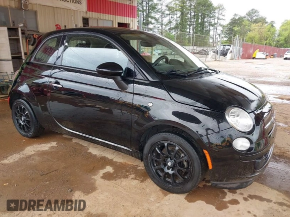 2016 FIAT 500 Pop with VIN 3C3CFFAR9GT144871, listed as a IAAI auction lot 41898736 with 124,823 mi miles. Bid and sale history available at carsss.com. Image 1.