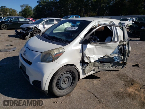 2012 Scion iQ with VIN JTNJJXB00CJ020346, listed as a Copart auction lot 80783494 with 142,577 mi miles and Salvage Title. Bid and sale history available at carsss.com. Image 1.