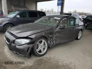 2013 BMW 5 Series 535i xDrive with VIN WBAFU7C59DDU68724, listed as a Copart auction lot 52575465 with 82,595 mi miles and Salvage title. Bid and sale history available at DreamBid. Image 1.