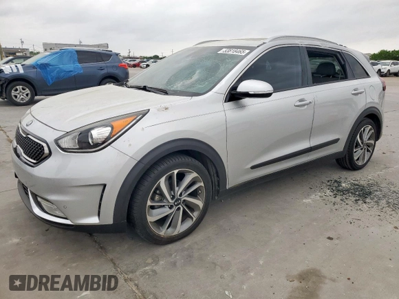 2017 Kia Niro Touring with VIN KNDCE3LC3H5066322, listed as a Copart auction lot 53818465 with 113,794 mi miles and Salvage Title. Bid and sale history available at carsss.com. Image 1.