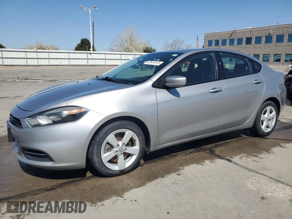 2015 Dodge Dart SXT with VIN 1C3CDFBB6FD364755, listed as a Copart auction lot 52641815 with 128,557 mi miles and Salvage Title. Bid and sale history available at carsss.com. Image 1.