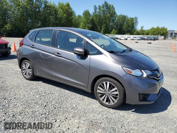 2017 Honda Fit EX with VIN JHMGK5H73HS005439, listed as a Copart auction lot 61263525 with 46,966 mi miles and Salvage title. Bid and sale history available at DreamBid. Image 4.