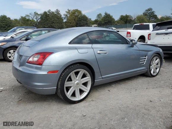 2005 Chrysler Crossfire Limited with VIN 1C3AN69L25X035972, listed as a Copart auction lot 72862624 with 105089 miles and Salvage Title. Bid and sale history available at carsss.com. Image 3.
