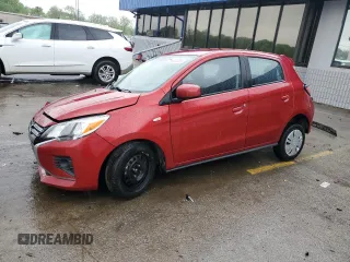 2022 Mitsubishi Mirage ES with VIN ML32AUHJ9NH002481, listed as a Copart auction lot 56942355 with 31,402 mi miles and Salvage title. Bid and sale history available at DreamBid. Image 1.