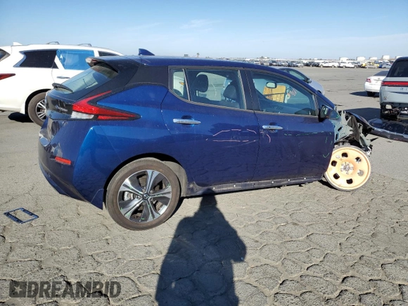 2021 Nissan LEAF SV Plus with VIN 1N4BZ1CV3MC551268, listed as a Copart auction lot 79765144 with 39,592 mi miles and Salvage title. Bid and sale history available at DreamBid. Image 3.