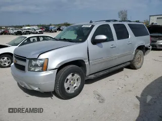 2014 Chevrolet Suburban LT with VIN 1GNSKJE7XER225339, listed as a Copart auction lot 53318195 with 207,134 mi miles and Salvage Title. Bid and sale history available at DreamBid. Image 1.