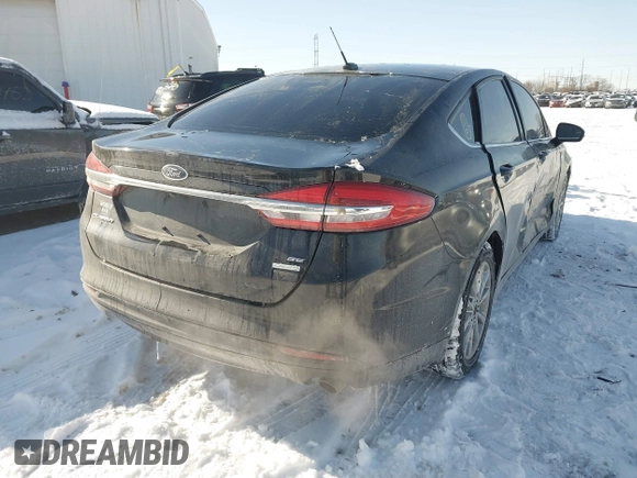 2017 Ford Fusion SE with VIN 3FA6P0HD8HR251153, listed as a IAAI auction lot 41580390 with 109,758 mi miles. Bid and sale history available at carsss.com. Image 4.