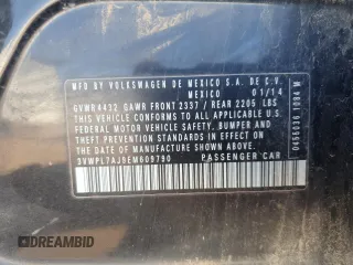 2014 Volkswagen Jetta TDI w/Sunroof & Nav with VIN 3VWPL7AJ9EM609790, listed as a Copart auction lot 55162125 with 116,870 mi miles and Salvage title. Bid and sale history available at DreamBid. Image 12.