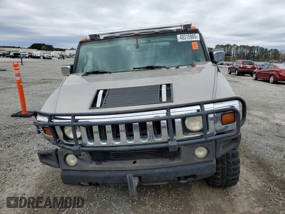 2003 Hummer H2 with VIN 5GRGN23U93H128347, listed as a Copart auction lot 49315985 with 277,074 mi miles and Salvage Title. Bid and sale history available at carsss.com. Image 5.