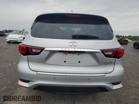 2019 Infiniti QX60 Luxe with VIN 5N1DL0MN3KC550028, listed as a Copart auction lot 58344085 with 84,052 mi miles and Salvage title. Bid and sale history available at DreamBid. Image 6.