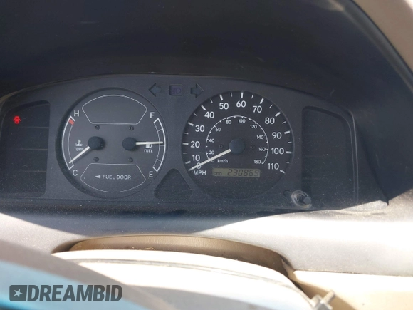 2000 Toyota Corolla VE with VIN 1NXBR12EXYZ374998, listed as a IAAI auction lot 42248162 with 230,869 mi miles and . Bid and sale history available at DreamBid. Image 7.