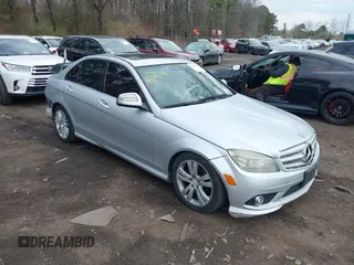 2009 Mercedes-Benz C-Class 3.0L Sport with VIN WDDGF81X89F234426, listed as a IAAI auction lot 41999986 with 206,884 mi miles. Bid and sale history available at carsss.com. Image 1.