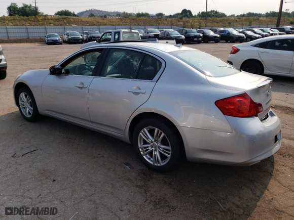 2013 Infiniti G37 Sedan x with VIN JN1CV6AR6DM755217, listed as a Copart auction lot 63144894 with 0 mi miles and Salvage Title. Bid and sale history available at carsss.com. Image 2.