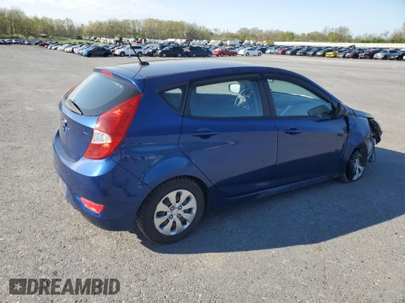 2017 Hyundai Accent SE with VIN KMHCT5AE7HU313588, listed as a Copart auction lot 54993785 with 81,563 mi miles and Clean Title. Bid and sale history available at carsss.com. Image 3.