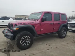 2024 Jeep Wrangler Rubicon with VIN 1C4PJXFG9RW346079, listed as a Copart auction lot 44136565 with 2,447 mi miles and Salvage Title. Bid and sale history available at DreamBid. Image 1.
