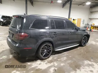 2017 Mercedes-Benz GLS with VIN 4JGDF7FE8HA684938, listed as a Copart auction lot 83664534 with 88,113 mi miles and Salvage Title. Bid and sale history available at carsss.com. Image 3.