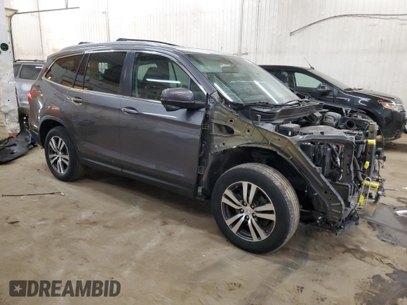 2016 Honda Pilot EX-L with VIN 5FNYF6H56GB097320, listed as a Copart auction lot 49472715 with 179,783 mi miles and Salvage Title. Bid and sale history available at DreamBid. Image 4.