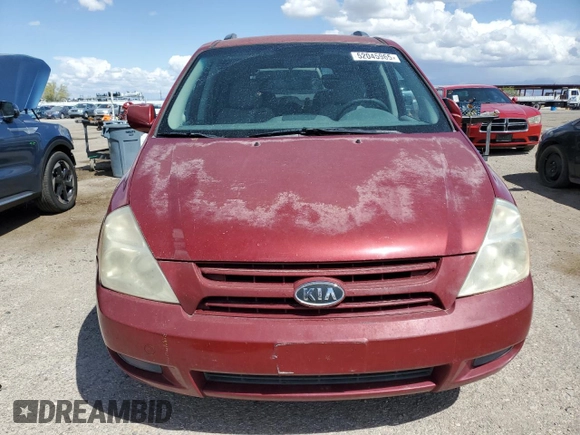 2009 Kia Sedona LX with VIN KNDMB233X96300684, listed as a Copart auction lot 52045965 with 148,025 mi miles and Salvage Title. Bid and sale history available at carsss.com. Image 5.