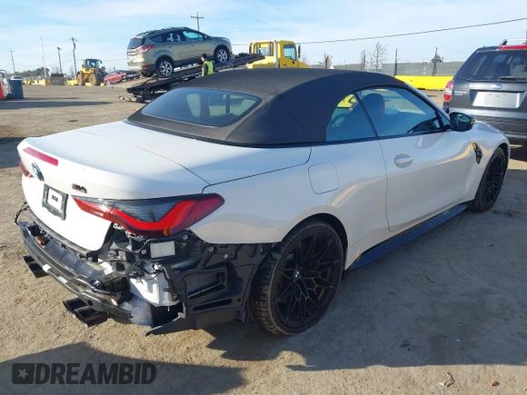 2024 BMW M4 Competition xDrive with VIN WBS33BA06RCP68911, listed as a IAAI auction lot 41166456 with 11,081 mi miles and . Bid and sale history available at DreamBid. Image 4.
